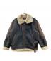 ALPHA（アルファ）の古着「フェイクムートンジャケット」｜ブラック