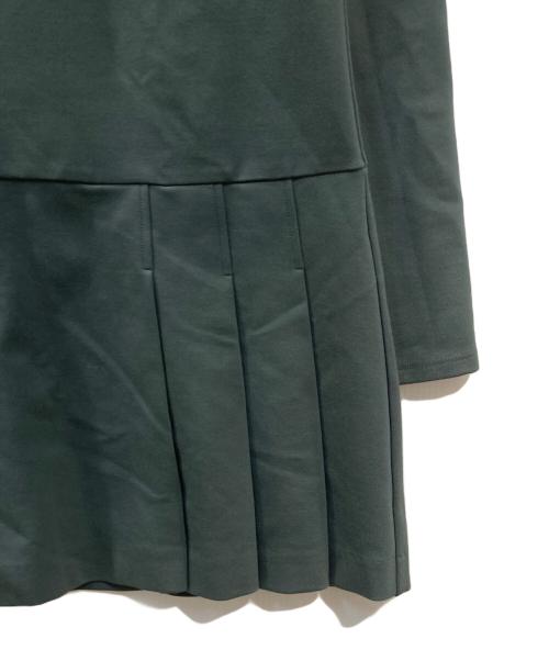 Snidel（スナイデル）Snidel (スナイデル) 衿つきプリーツカットミニワンピース グリーン サイズ:1の古着・服飾アイテム