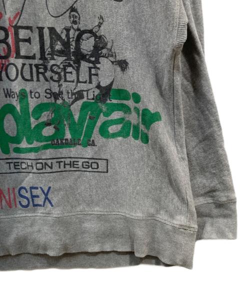 Vivienne Westwood ANGLOMANIA（ヴィヴィアンウエストウッドアングロマニア）VIVIENNE WESTWOOD ANGLOMANIA (ヴィヴィアンウエストウッドアングロマニア) オーバーサイズプリントスウェット グレー サイズ:XXLの古着・服飾アイテム