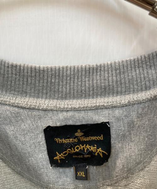 Vivienne Westwood ANGLOMANIA（ヴィヴィアンウエストウッドアングロマニア）VIVIENNE WESTWOOD ANGLOMANIA (ヴィヴィアンウエストウッドアングロマニア) オーバーサイズプリントスウェット グレー サイズ:XXLの古着・服飾アイテム