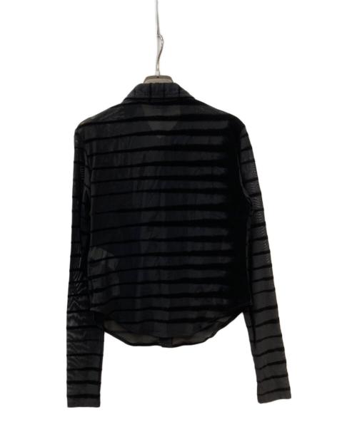 DIESEL（ディーゼル）DIESEL (ディーゼル) C-AMISS ベロアボーダーシャツ ブラック サイズ:Lの古着・服飾アイテム