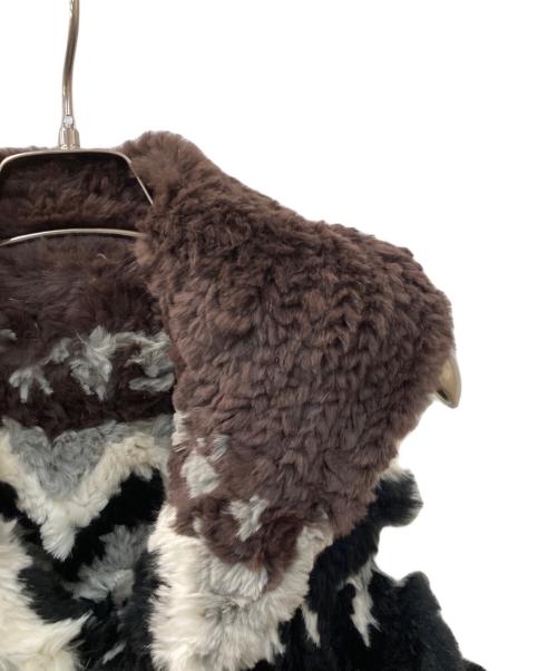 ISAMU KATAYAMA BACKLASH（イサムカタヤマ・バックラッシュ）ISAMU KATAYAMA BACKLASH (イサムカタヤマ・バックラッシュ) ラビットファーニット＋カンガルースエード ベスト ブラウン サイズ:2の古着・服飾アイテム