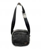 DIESELディーゼル）の古着「デニムショルダーバッグ」｜ブラック