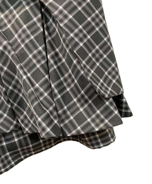 darich（ダーリッチ）Darich (ダーリッチ) チェックスカートライクショートパンツ グレー サイズ:Mの古着・服飾アイテム