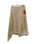 DRIES VAN NOTEN (ドリスヴァンノッテン) シルクラップスカート ベージュ サイズ:40：30000円