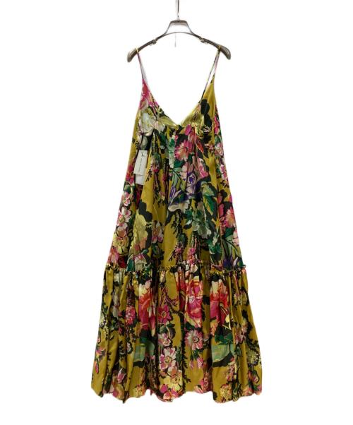 DRIES VAN NOTEN（ドリスヴァンノッテン）DRIES VAN NOTEN (ドリスヴァンノッテン) Christian Lacroix (クリスチャン ラクロワ) フラワーキャミワンピース イエロー サイズ:34 未使用品の古着・服飾アイテム