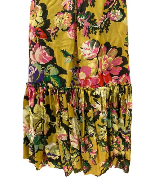 DRIES VAN NOTEN（ドリスヴァンノッテン）DRIES VAN NOTEN (ドリスヴァンノッテン) Christian Lacroix (クリスチャン ラクロワ) フラワーキャミワンピース イエロー サイズ:34 未使用品の古着・服飾アイテム