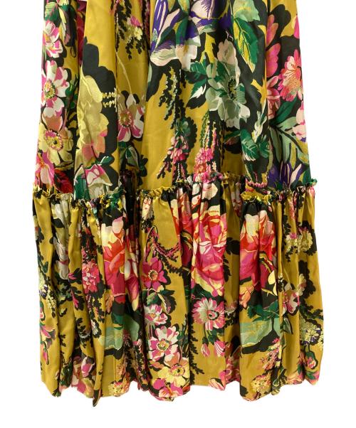 DRIES VAN NOTEN（ドリスヴァンノッテン）DRIES VAN NOTEN (ドリスヴァンノッテン) Christian Lacroix (クリスチャン ラクロワ) フラワーキャミワンピース イエロー サイズ:34 未使用品の古着・服飾アイテム