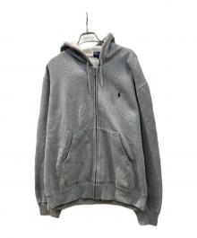 POLO RALPH LAUREN（ポロ・ラルフローレン）の古着「ジップパーカー」｜グレー
