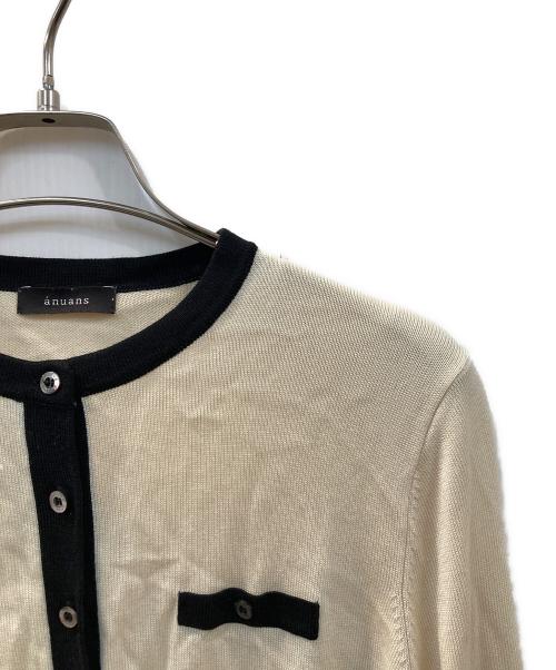 anuans（アニュアンス）anuans (アニュアンス) ニットカーディガン ベージュ サイズ:Fの古着・服飾アイテム