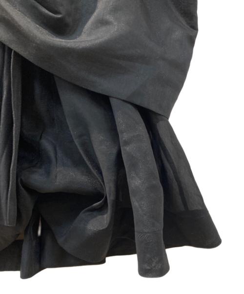 FRAY ID（フレイ アイディー）FRAY ID (フレイ アイディー) カットコンビペプラムトップス ブラック サイズ:Freeの古着・服飾アイテム