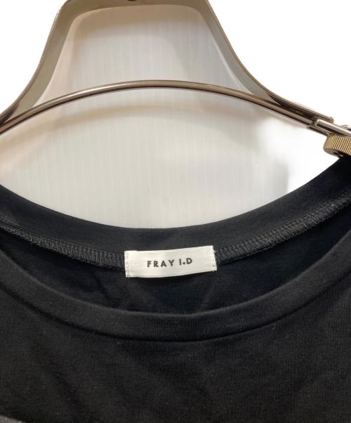 FRAY ID（フレイ アイディー）FRAY ID (フレイ アイディー) カットコンビペプラムトップス ブラック サイズ:Freeの古着・服飾アイテム