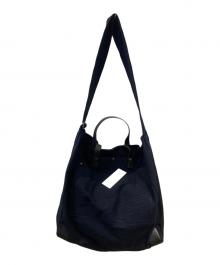 MOLTEMANI（モルテマニ）の古着「14oz Okayama Heavy weight Sashiko Big Shoulder 刺し子織 ビッグショルダー バッグ」｜ネイビー
