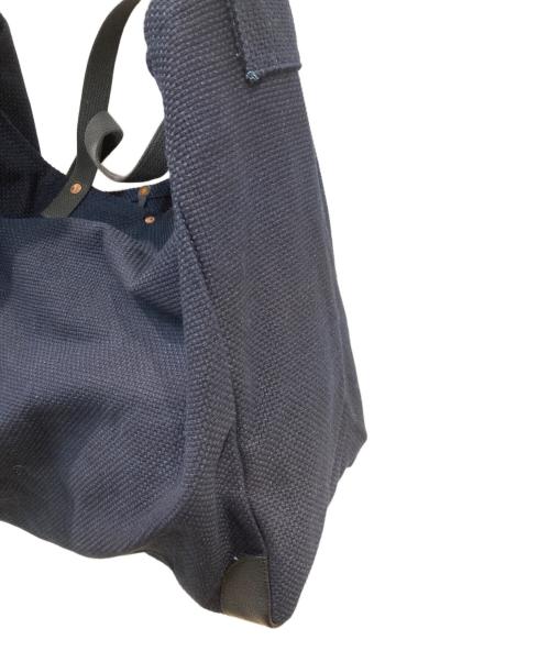 MOLTEMANI（モルテマニ）MOLTEMANI (モルテマニ) 14oz Okayama Heavy weight Sashiko Big Shoulder 刺し子織 ビッグショルダー バッグ ネイビー 未使用品の古着・服飾アイテム