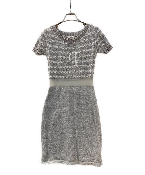 darich（ダーリッチ）Darich (ダーリッチ) DDマリンボーダーニットミニワンピース グレー サイズ:Freeの古着・服飾アイテム