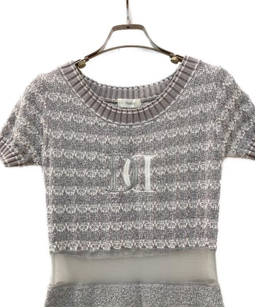darich（ダーリッチ）Darich (ダーリッチ) DDマリンボーダーニットミニワンピース グレー サイズ:Freeの古着・服飾アイテム