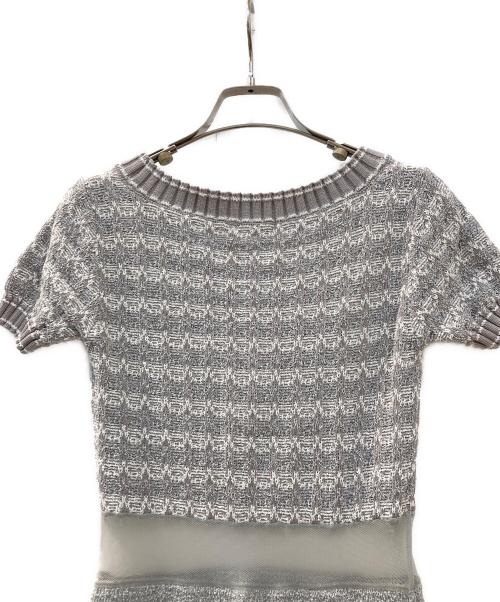 darich（ダーリッチ）Darich (ダーリッチ) DDマリンボーダーニットミニワンピース グレー サイズ:Freeの古着・服飾アイテム