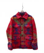 POLO RALPH LAURENポロ・ラルフローレン）の古着「ネイティブ柄ウールコート」｜レッド