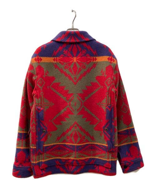 POLO RALPH LAUREN（ポロ・ラルフローレン）POLO RALPH LAUREN (ポロ・ラルフローレン) ネイティブ柄ウールコート レッド サイズ:Mの古着・服飾アイテム