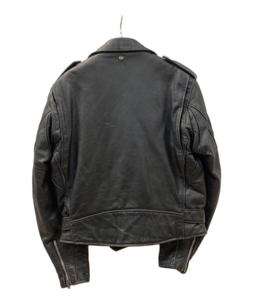 Schott（ショット）Schott (ショット) ダブルレザーライダースジャケット ブラック サイズ:40の古着・服飾アイテム