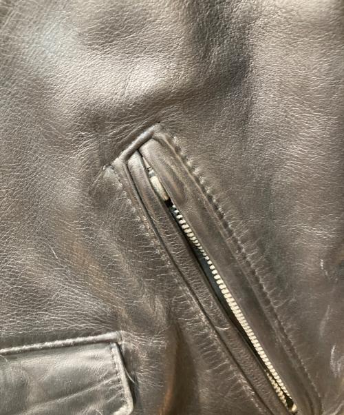 Schott（ショット）Schott (ショット) ダブルレザーライダースジャケット ブラック サイズ:40の古着・服飾アイテム