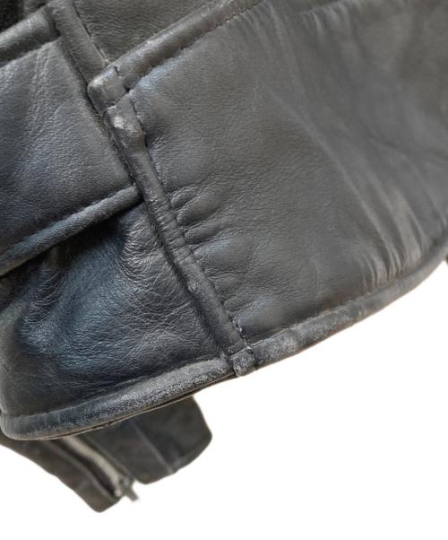 Schott（ショット）Schott (ショット) ダブルレザーライダースジャケット ブラック サイズ:40の古着・服飾アイテム
