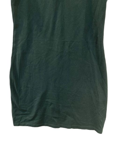 LACOSTE（ラコステ）LACOSTE (ラコステ) ワイドリブニットカラーポロドレス グリーン サイズ:36の古着・服飾アイテム
