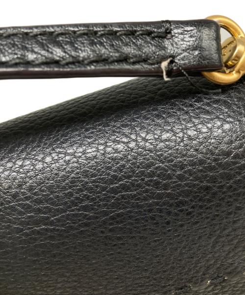 TORY BURCH（トリーバーチ）TORY BURCH (トリーバーチ) レザーフラップショルダーバッグ ブラックの古着・服飾アイテム