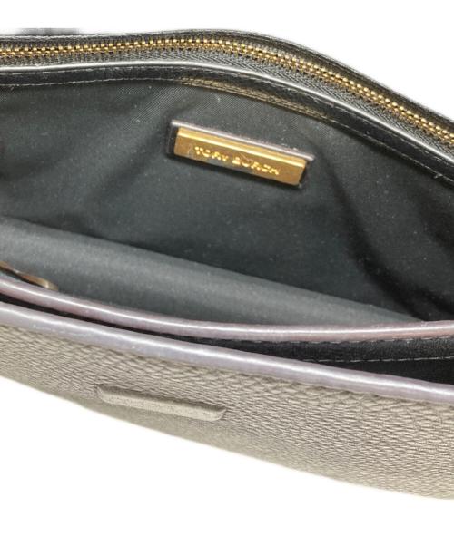TORY BURCH（トリーバーチ）TORY BURCH (トリーバーチ) レザーフラップショルダーバッグ ブラックの古着・服飾アイテム