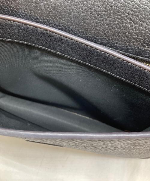 TORY BURCH（トリーバーチ）TORY BURCH (トリーバーチ) レザーフラップショルダーバッグ ブラックの古着・服飾アイテム