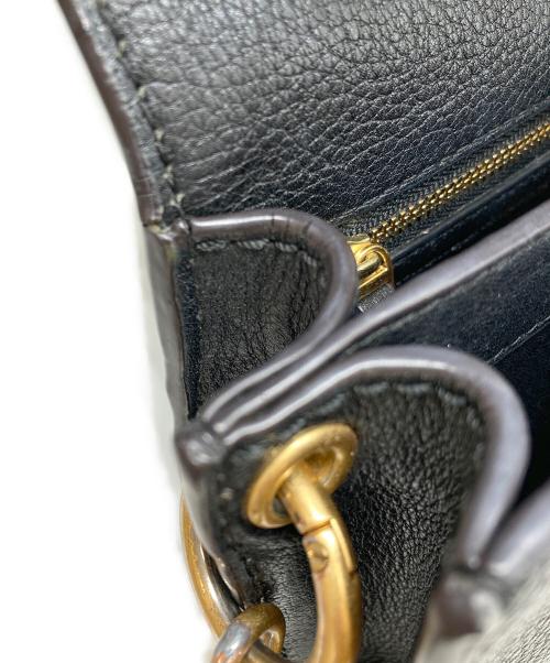 TORY BURCH（トリーバーチ）TORY BURCH (トリーバーチ) レザーフラップショルダーバッグ ブラックの古着・服飾アイテム