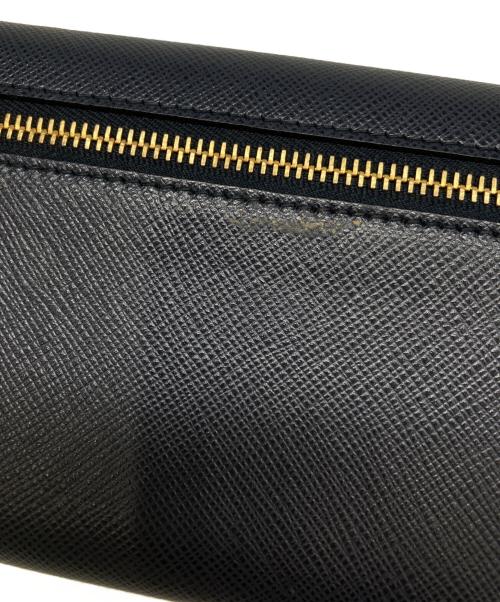 PRADA（プラダ）PRADA (プラダ) サフィアーノ フラップロングウォレット ネイビーの古着・服飾アイテム