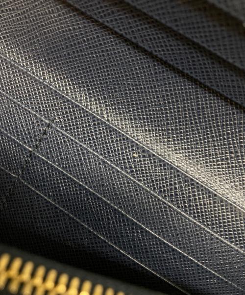 PRADA（プラダ）PRADA (プラダ) サフィアーノ フラップロングウォレット ネイビーの古着・服飾アイテム