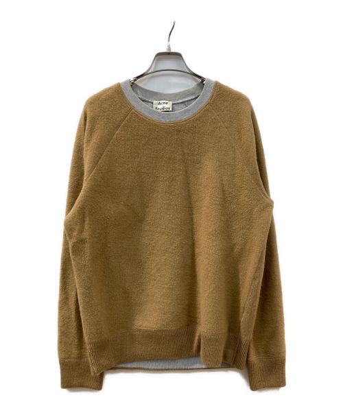 Acne studios（アクネ ストゥディオズ）ACNE STUDIOS (アクネ ストゥディオズ) COLLEGE REVERSE スウェット ブラウン サイズ:XSの古着・服飾アイテム