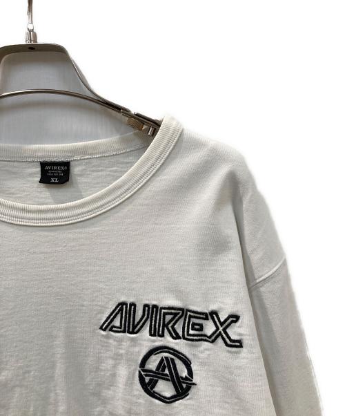 AVIREX（アヴィレックス）AVIREX (アヴィレックス) 長袖Tシャツ ホワイト サイズ:XLの古着・服飾アイテム