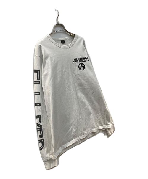 AVIREX（アヴィレックス）AVIREX (アヴィレックス) 長袖Tシャツ ホワイト サイズ:XLの古着・服飾アイテム