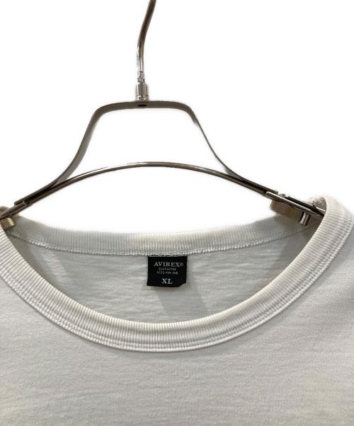 AVIREX（アヴィレックス）AVIREX (アヴィレックス) 長袖Tシャツ ホワイト サイズ:XLの古着・服飾アイテム