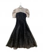 Resexxyリゼクシー）の古着「チェックレイヤードフレアワンピース」｜ブラック