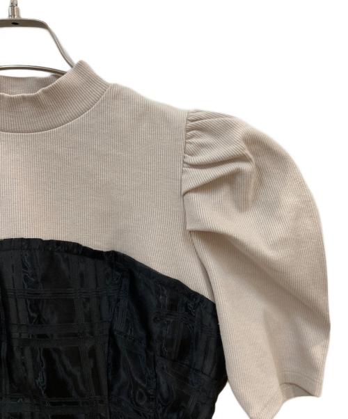 Resexxy（リゼクシー）RESEXXY (リゼクシー) チェックレイヤードフレアワンピース ブラック サイズ:F 未使用品の古着・服飾アイテム