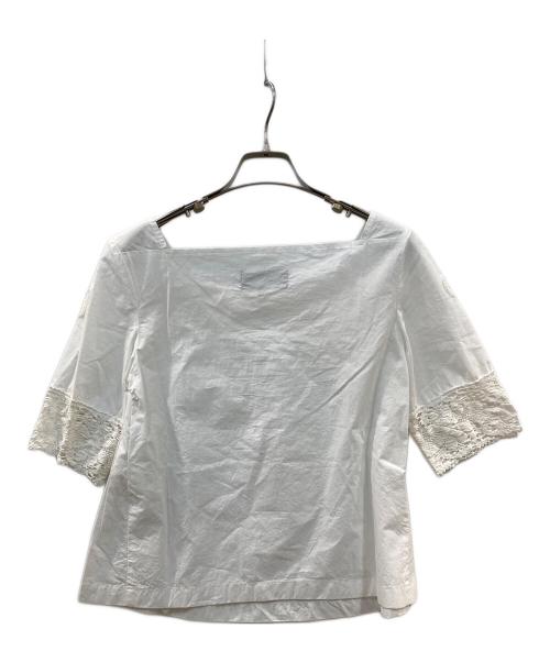 tricot COMME des GARCONS（トリココムデギャルソン）tricot COMME des GARCONS (トリココムデギャルソン) ブラウス ホワイト サイズ:Sの古着・服飾アイテム