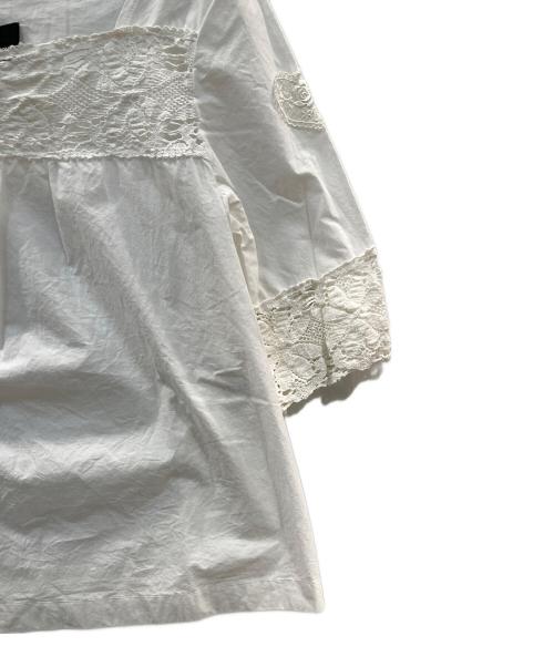 tricot COMME des GARCONS（トリココムデギャルソン）tricot COMME des GARCONS (トリココムデギャルソン) ブラウス ホワイト サイズ:Sの古着・服飾アイテム