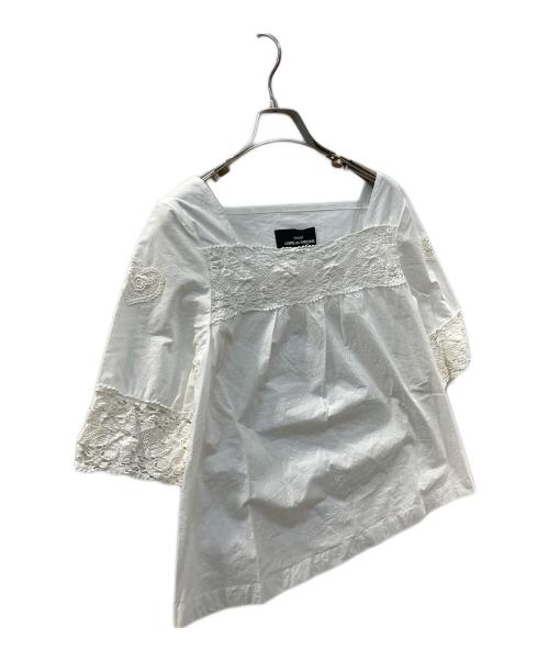 tricot COMME des GARCONS（トリココムデギャルソン）tricot COMME des GARCONS (トリココムデギャルソン) ブラウス ホワイト サイズ:Sの古着・服飾アイテム