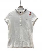 FRED PERRY×AMY WINEHOUSEフレッドペリー×アイミー・ワインハウス）の古着「ポロシャツ」｜ホワイト