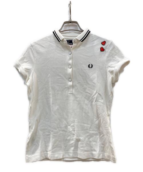 FRED PERRY（フレッドペリー）FRED PERRY (フレッドペリー) AMY WINEHOUSE (アイミー・ワインハウス) ポロシャツ ホワイト サイズ:UK10の古着・服飾アイテム