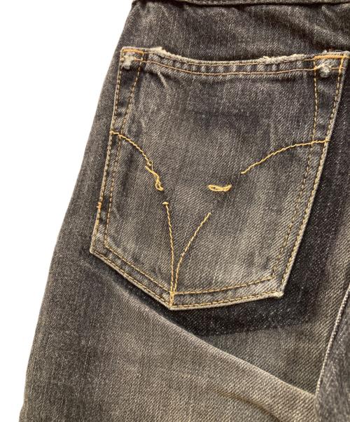 Hysteric Glamour（ヒステリックグラマー）Hysteric Glamour (ヒステリックグラマー) パッチワークデニムパンツ ブラック サイズ:71cmの古着・服飾アイテム