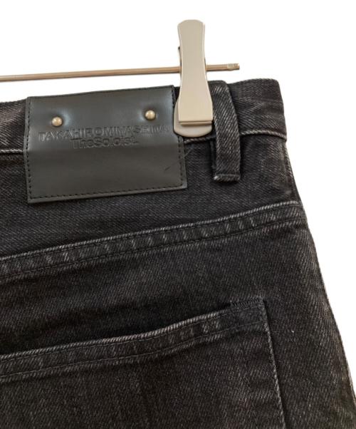 TAKAHIROMIYASHITA TheSoloIst.（タカヒロミヤシタ ザソロイスト）TAKAHIROMIYASHITA TheSoloIst. MINEDENIM (マインデニム) stretch slim tapered knee slit 6 pocket jean ブラック サイズ:73.5cmの古着・服飾アイテム
