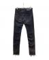 TAKAHIROMIYASHITA TheSoloIst. MINEDENIM (マインデニム) stretch slim tapered knee slit 6 pocket jean ブラック サイズ:73.5cm：6000円