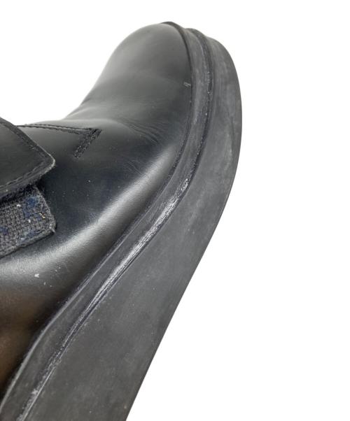 PRADA（プラダ）PRADA (プラダ) レザーシューズ ブラック サイズ:81／2の古着・服飾アイテム