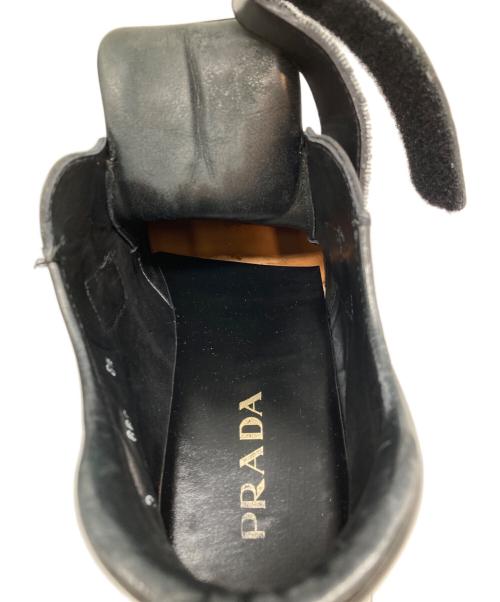 PRADA（プラダ）PRADA (プラダ) レザーシューズ ブラック サイズ:81／2の古着・服飾アイテム