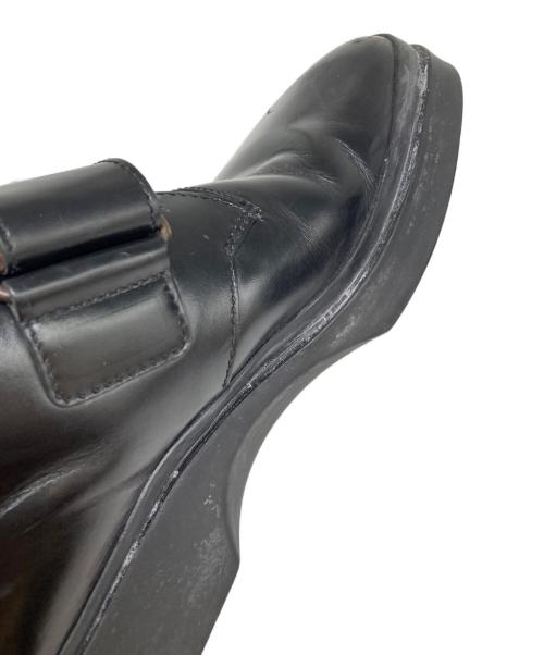 PRADA（プラダ）PRADA (プラダ) レザーシューズ ブラック サイズ:81／2の古着・服飾アイテム